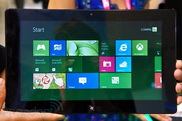 AMD показала прототип планшета на Windows 8 с чипом Trinity